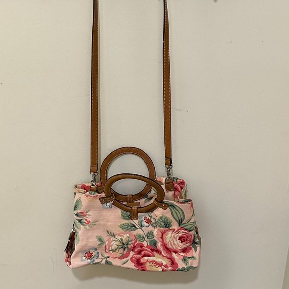 Never used Fossil canvas crossbody floral motif bag - Picture 2 of 5